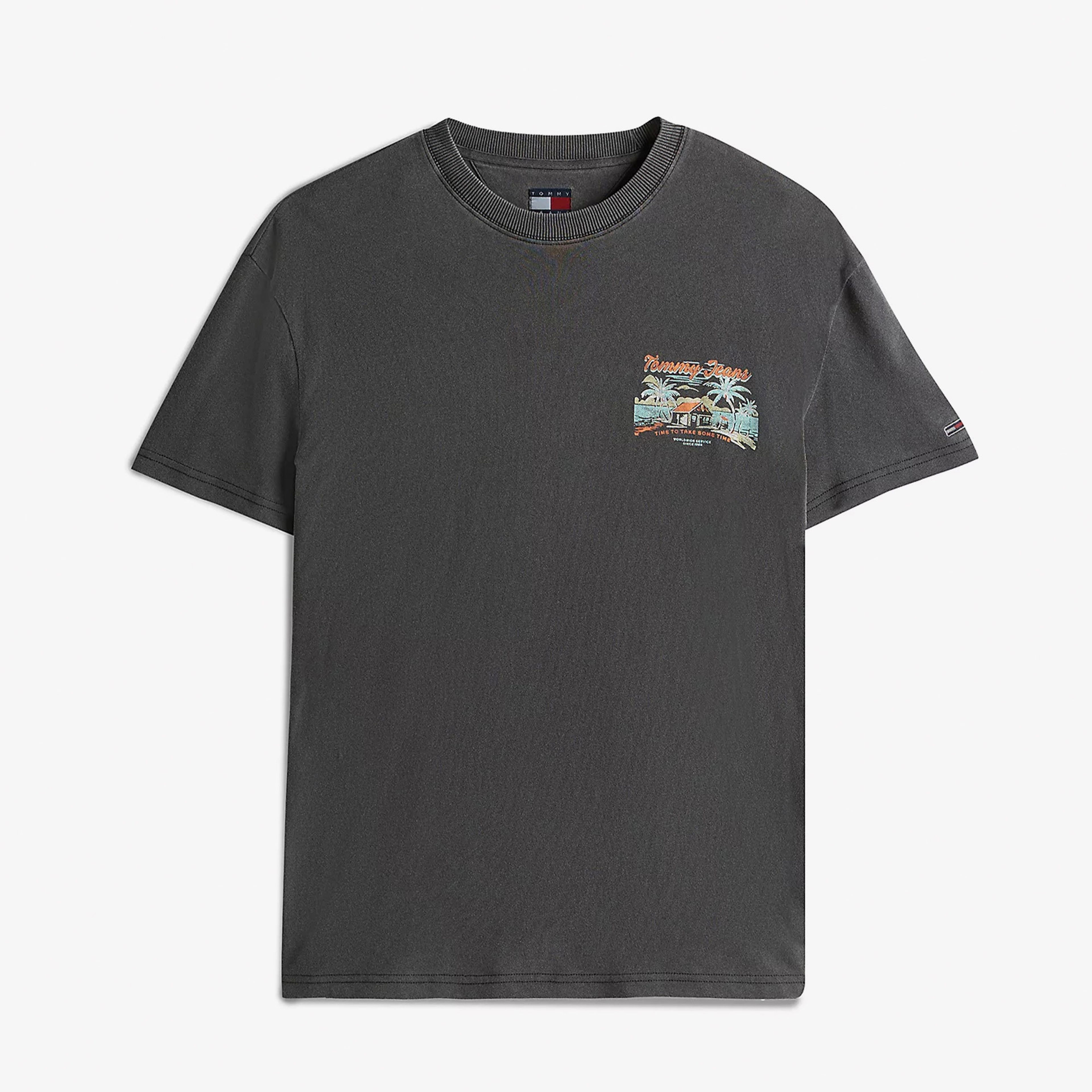 Tommy Jeans Regular Cabana Erkek Siyah T-Shirt
