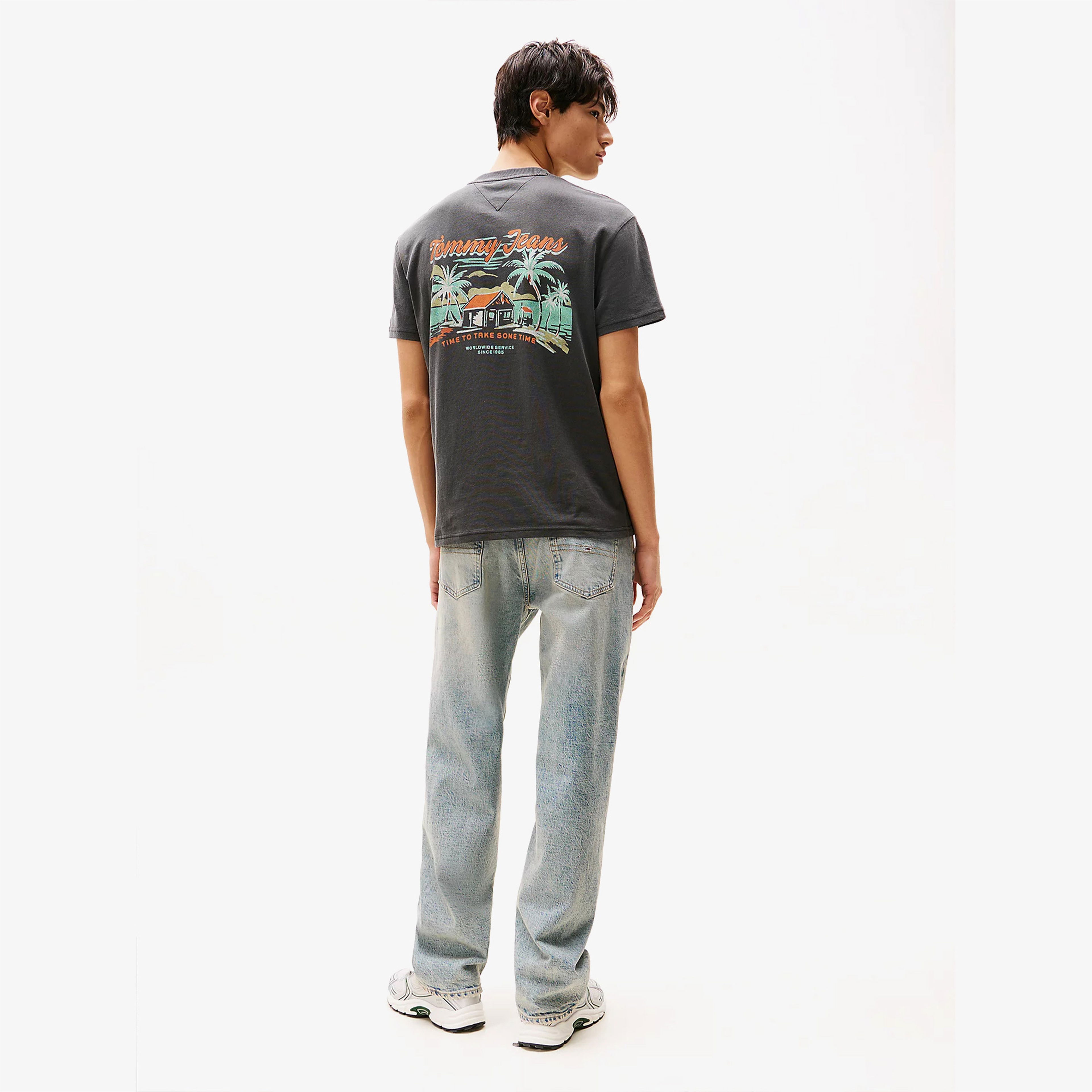 Tommy Jeans Regular Cabana Erkek Siyah T-Shirt