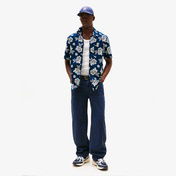 Tommy Jeans Regular Slub Aop Erkek Mavi Gömlek