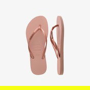 Havaianas Slim Metallic Logo Kadın Pembe Terlik