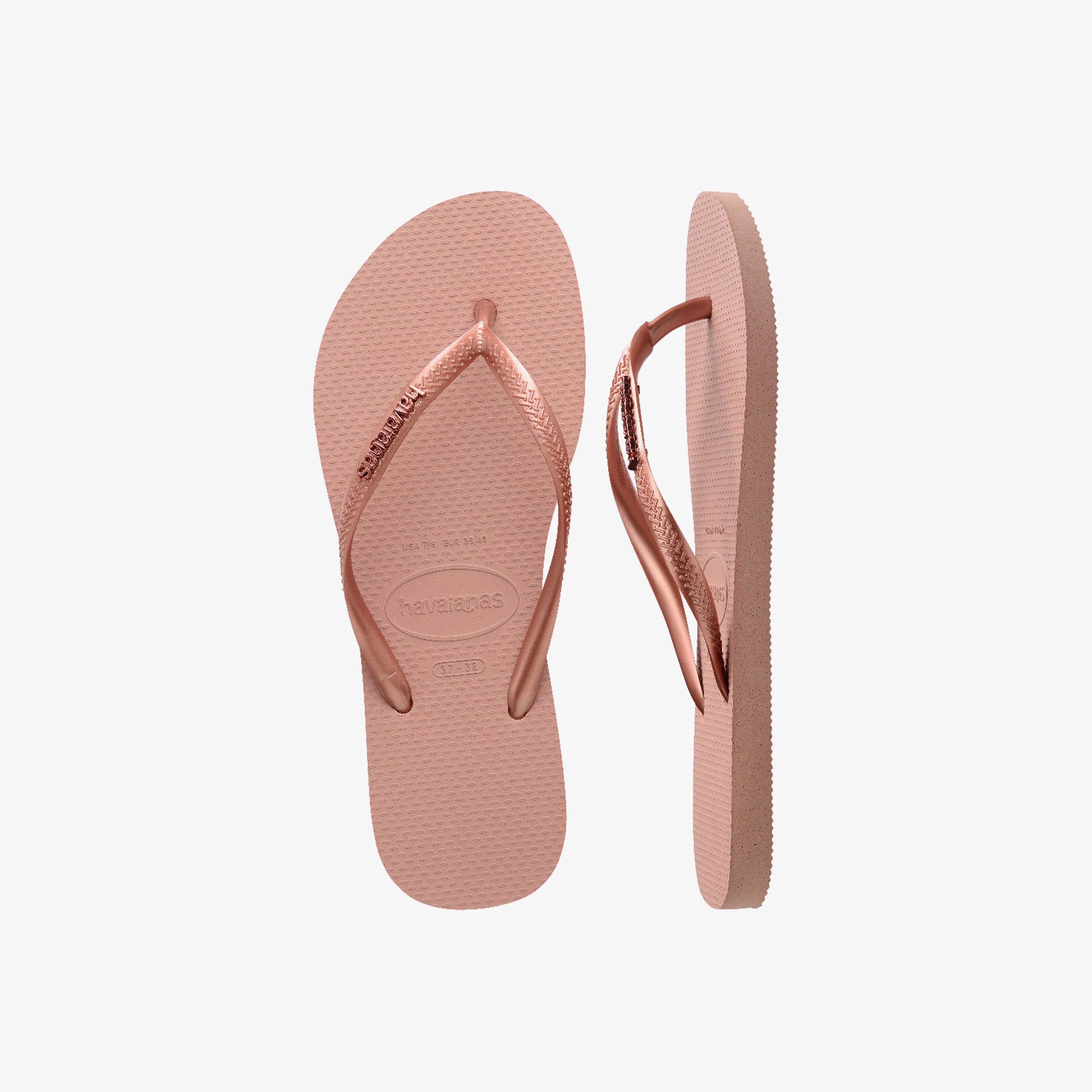 Havaianas Slim Metallic Logo Kadın Pembe Terlik