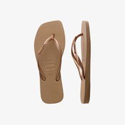 Havaianas Slim Square Metallic Logo Kadın Sarı Terlik