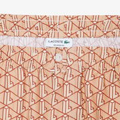 Lacoste Lightweight Monogram Print Erkek Kahverengi Şort