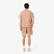 Lacoste Lightweight Monogram Print Erkek Kahverengi Şort