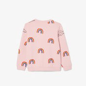 Lacoste Desenli Çocuk Pembe Sweatshirt