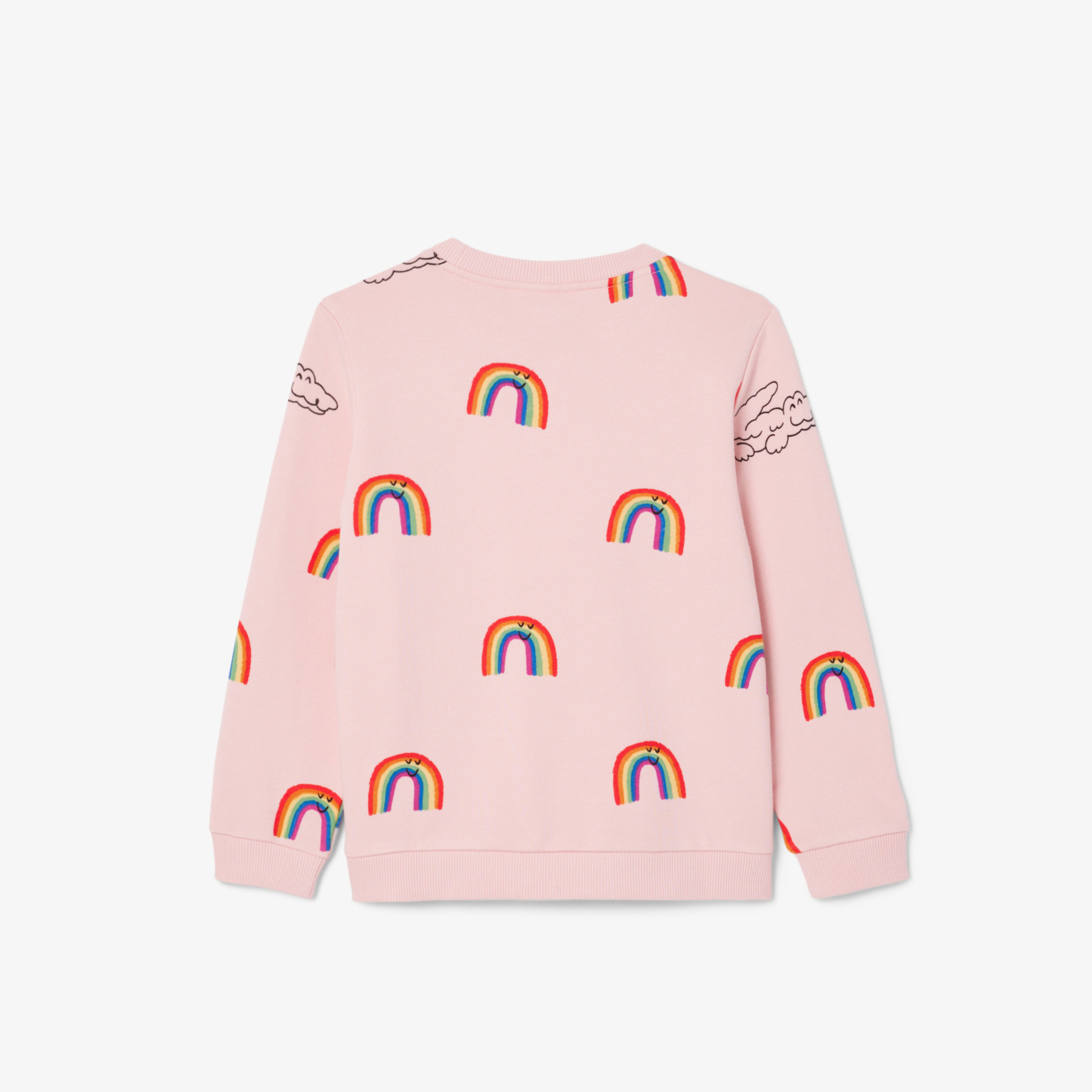 Lacoste Desenli Çocuk Pembe Sweatshirt