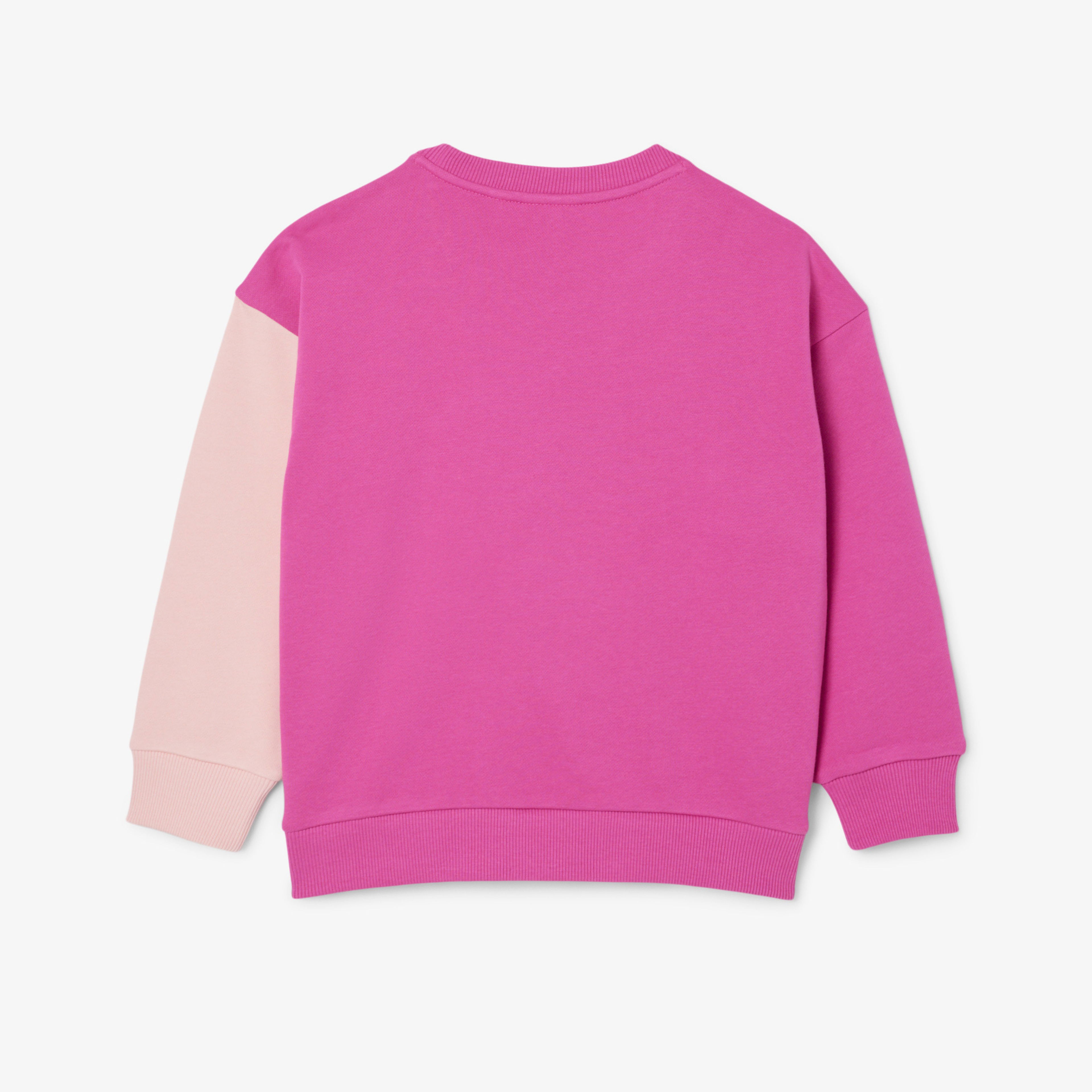 Lacoste Renk Bloklu Çocuk Pembe Sweatshirt