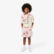 Lacoste Desenli Çocuk Krem T-Shirt