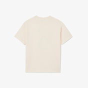 Lacoste Desenli Çocuk Krem T-Shirt