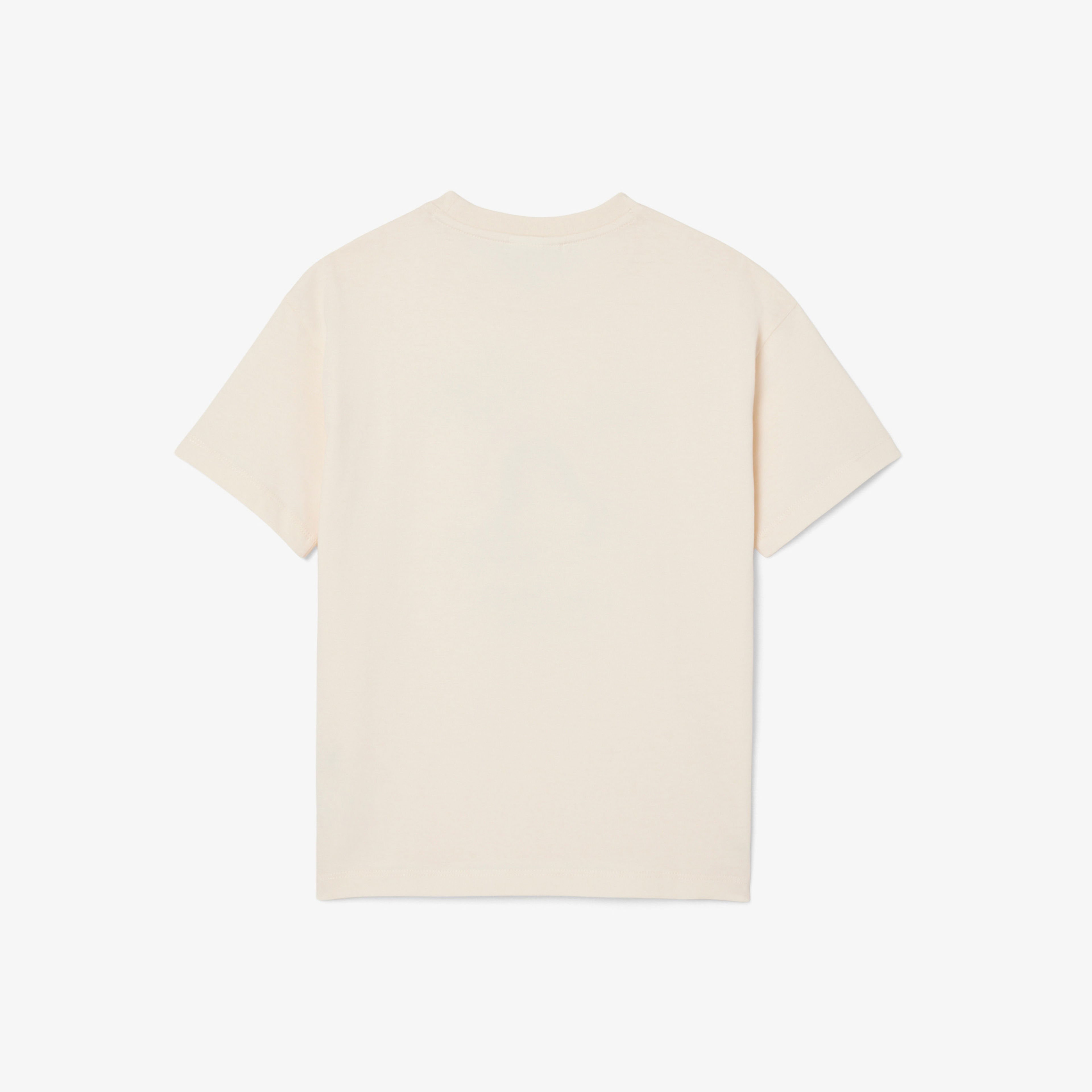 Lacoste Desenli Çocuk Krem T-Shirt