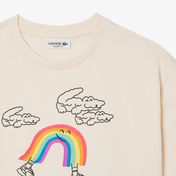 Lacoste Desenli Çocuk Krem T-Shirt
