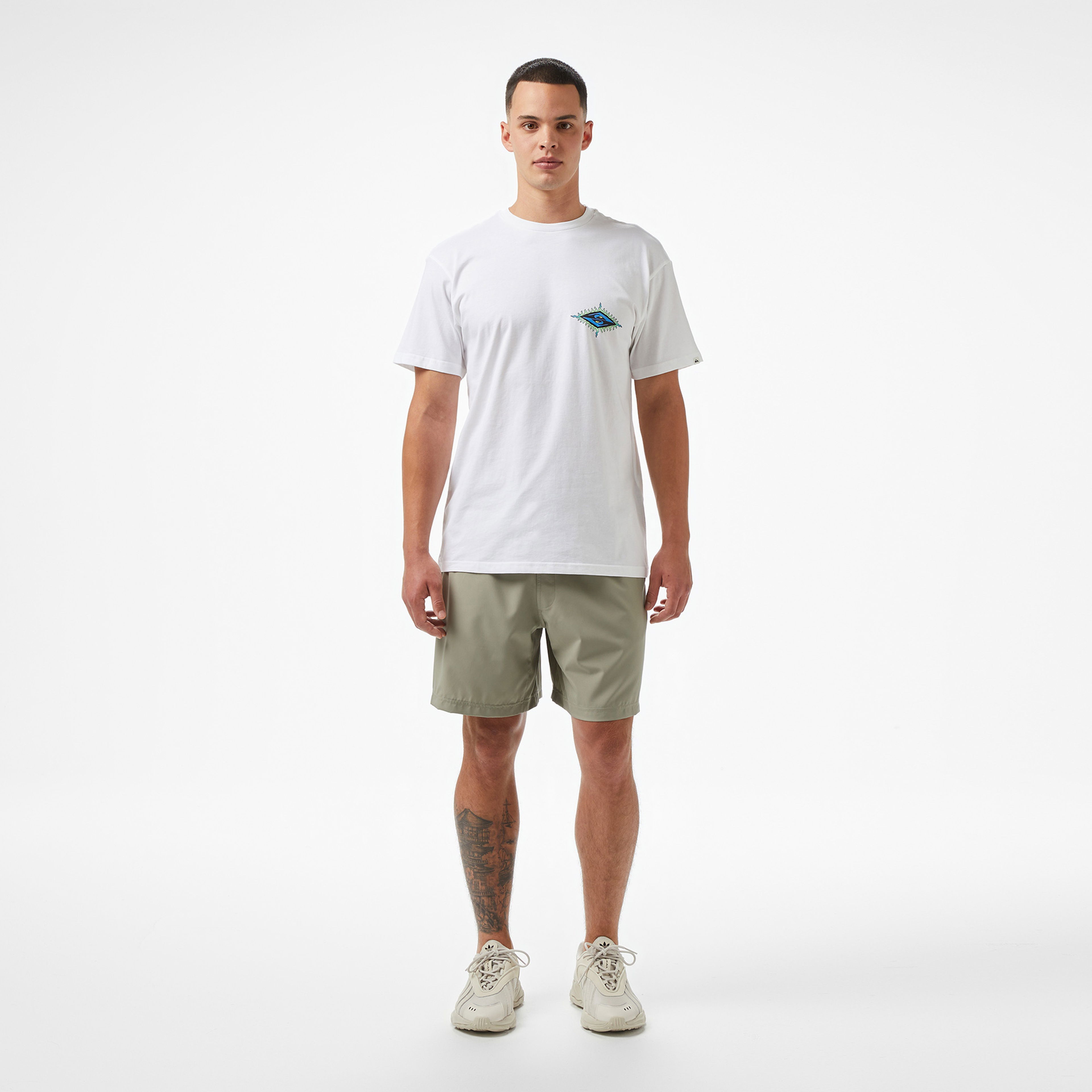 Quiksilver Ev Beach Blast Ss Erkek Beyaz T-Shirt