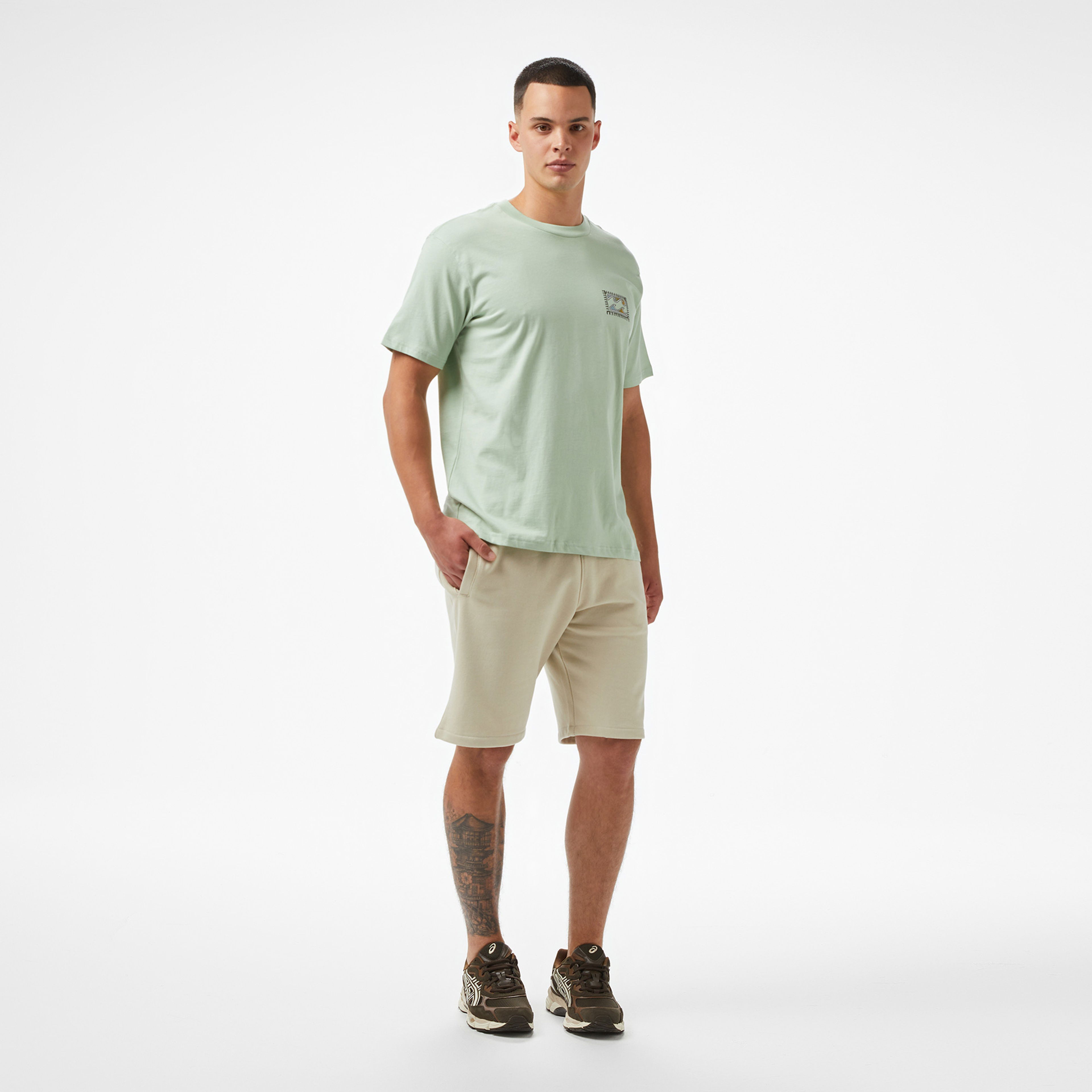 Billabong Twin Peaks Regular Erkek Krem T-Shirt