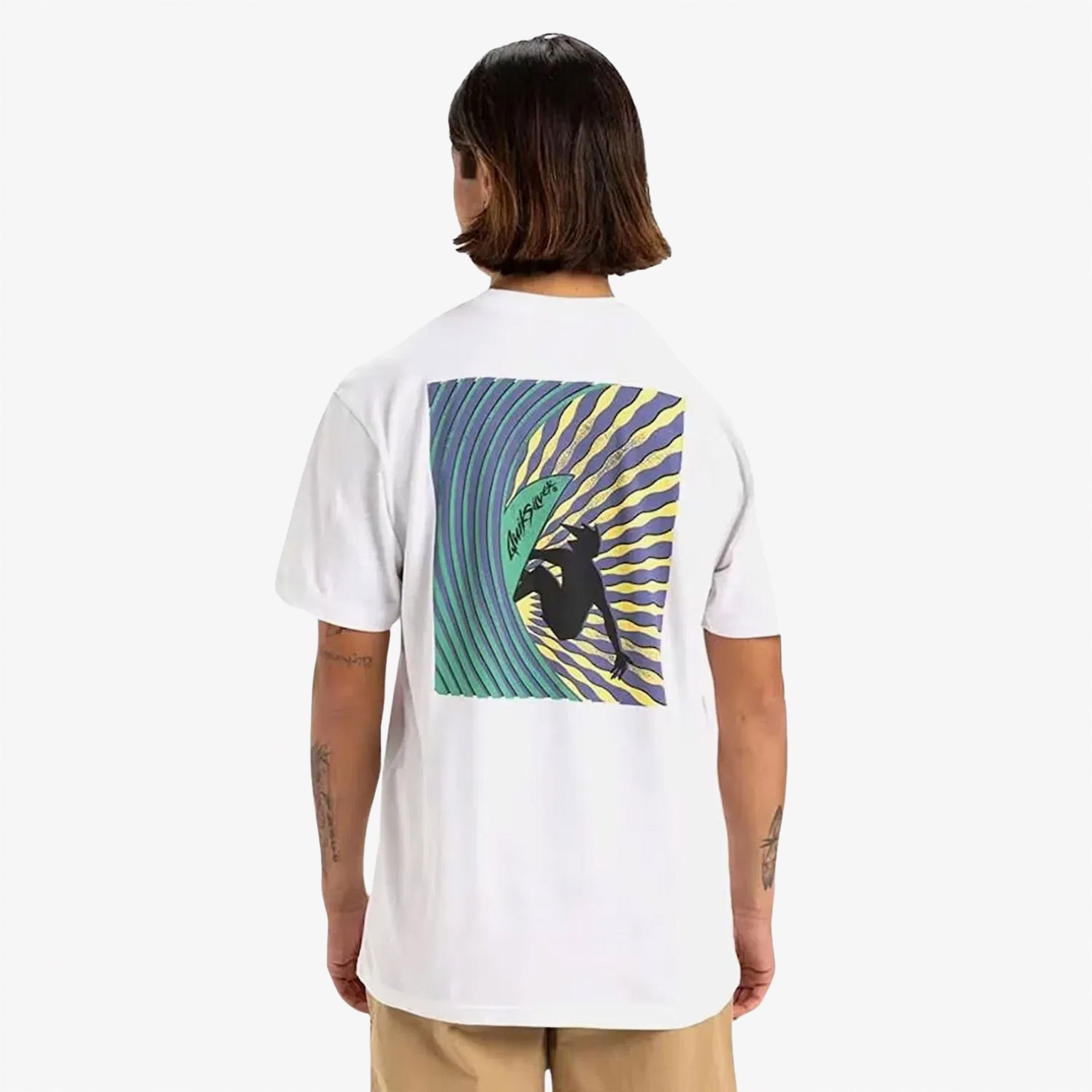 Quiksilver Window Pane Ss Erkek Beyaz T-Shirt