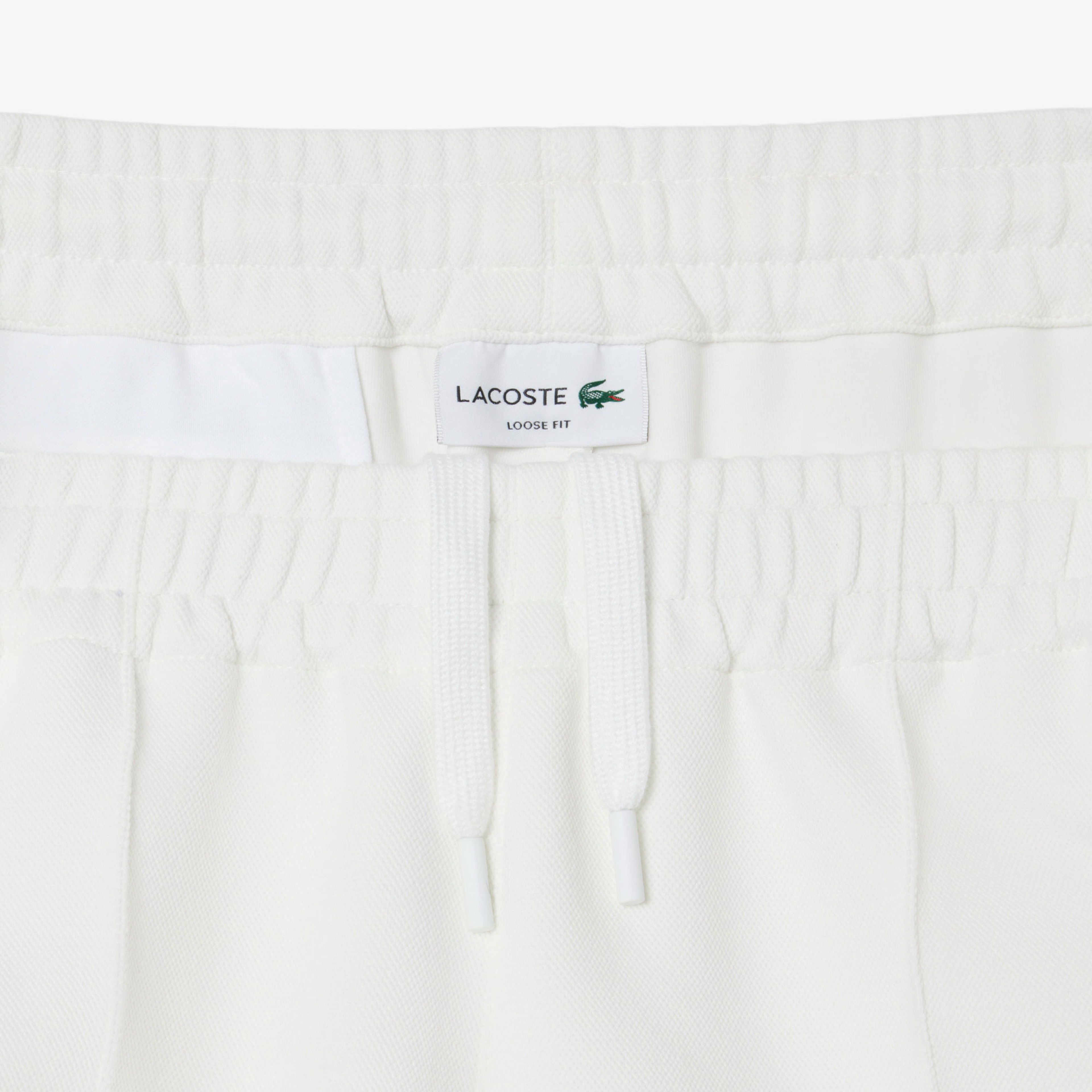 Lacoste Erkek Loose Fit Beyaz Eşofman Altı