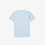 Lacoste Erkek Çocuk Oversize Fit Bisiklet Yaka Baskılı Mavi T-Shirt