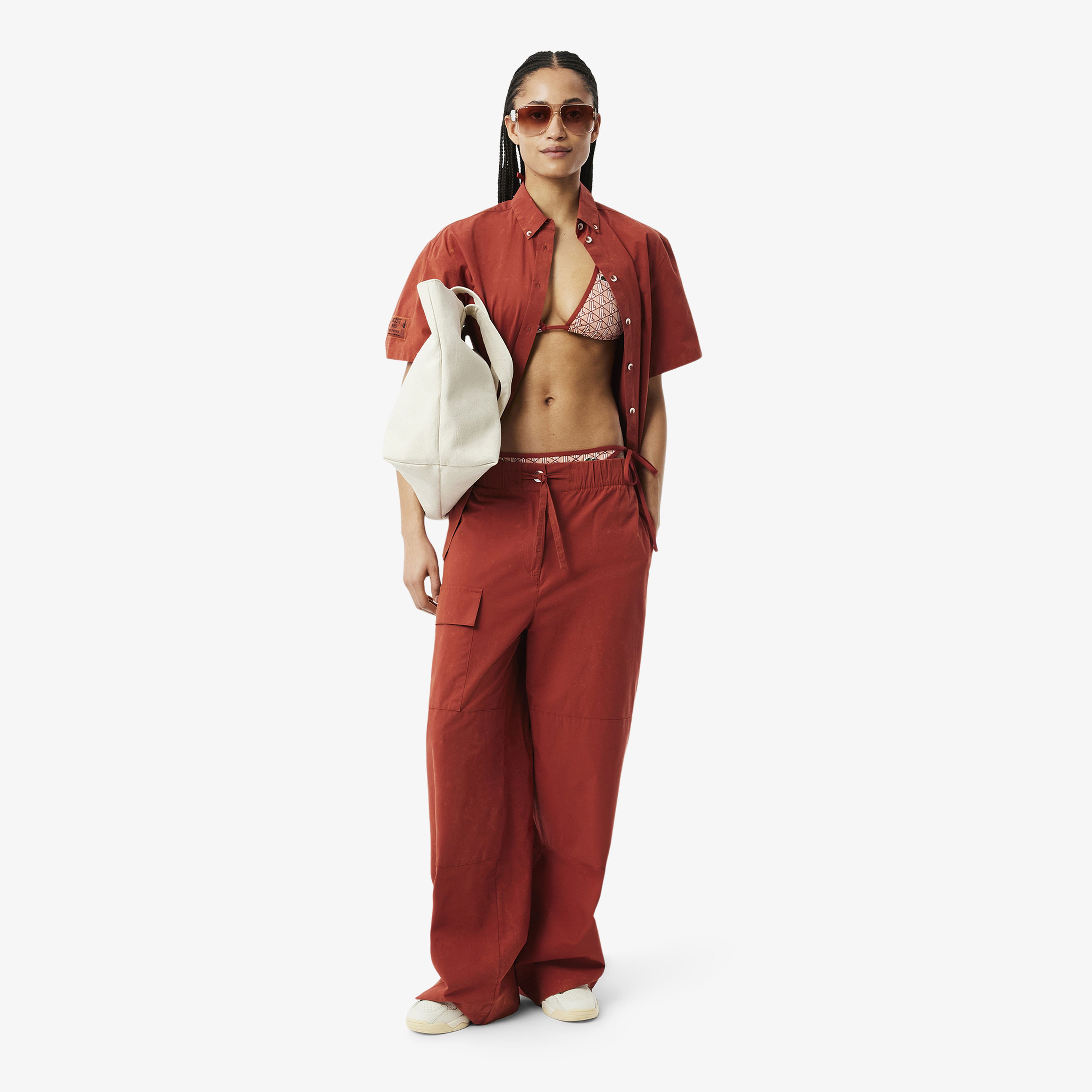 Lacoste Kadın Monogram Kırmızı Bikini Altı