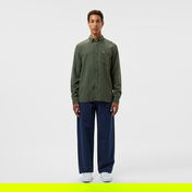 Lacoste Erkek Slim Fit Düğmeli Yaka Haki Gömlek