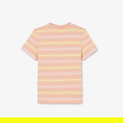 Lacoste Çocuk Bisiklet Yaka Çizgili Kahverengi T-Shirt
