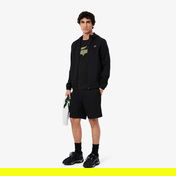 Lacoste Erkek Regular Fit Bisiklet Yaka Baskılı Siyah T-Shirt