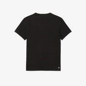 Lacoste Erkek Regular Fit Bisiklet Yaka Baskılı Siyah T-Shirt