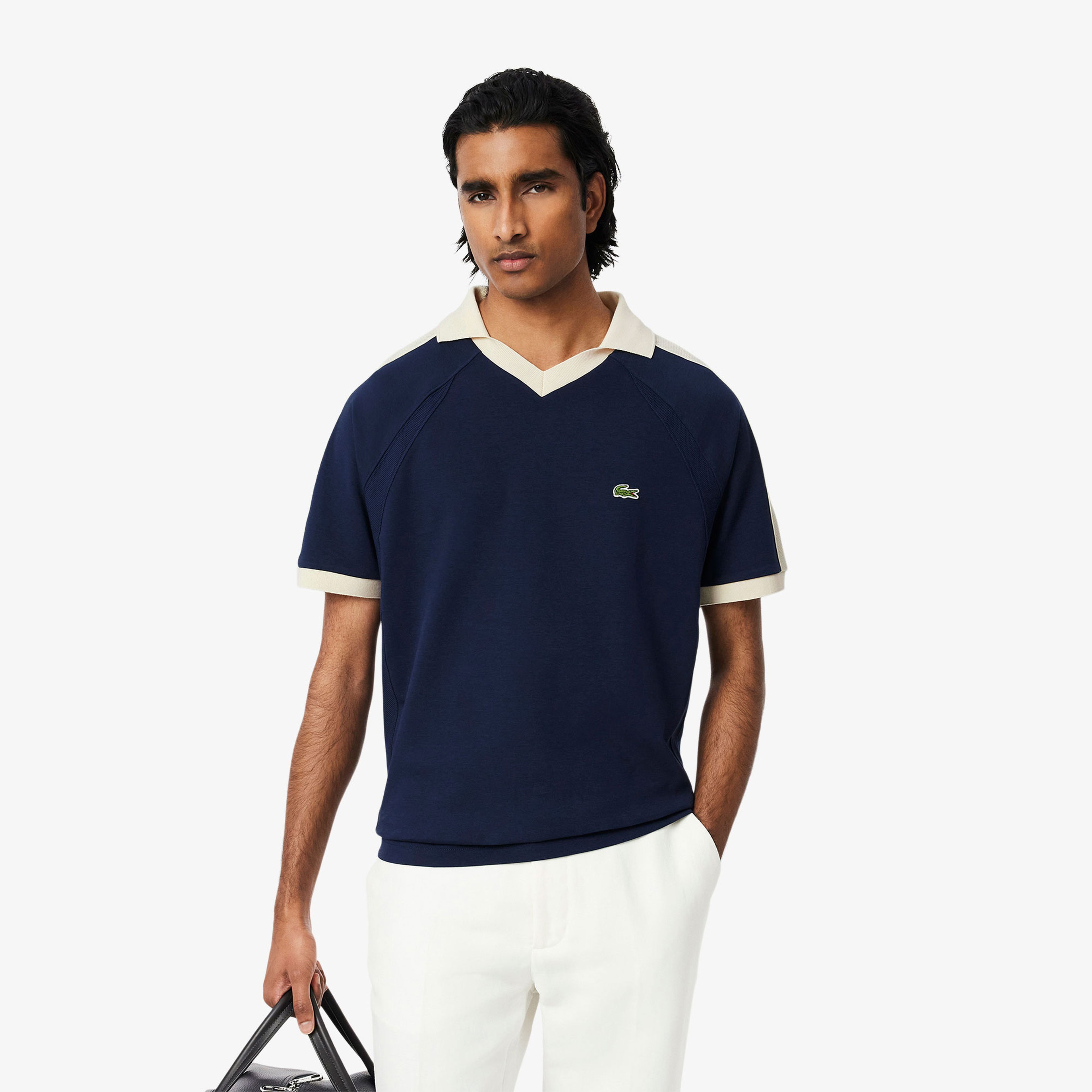 Lacoste Erkek Classic Fit Organik Pamuk Lacivert Polo