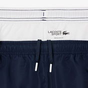 Lacoste Erkek Regular Fit Kapüşonlu Renk Bloklu Beyaz Eşofman Takımı