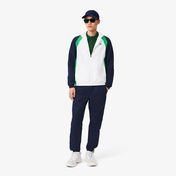 Lacoste Erkek Regular Fit Kapüşonlu Renk Bloklu Beyaz Eşofman Takımı