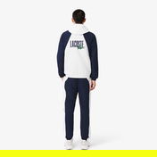 Lacoste Erkek Regular Fit Kapüşonlu Renk Bloklu Beyaz Eşofman Takımı