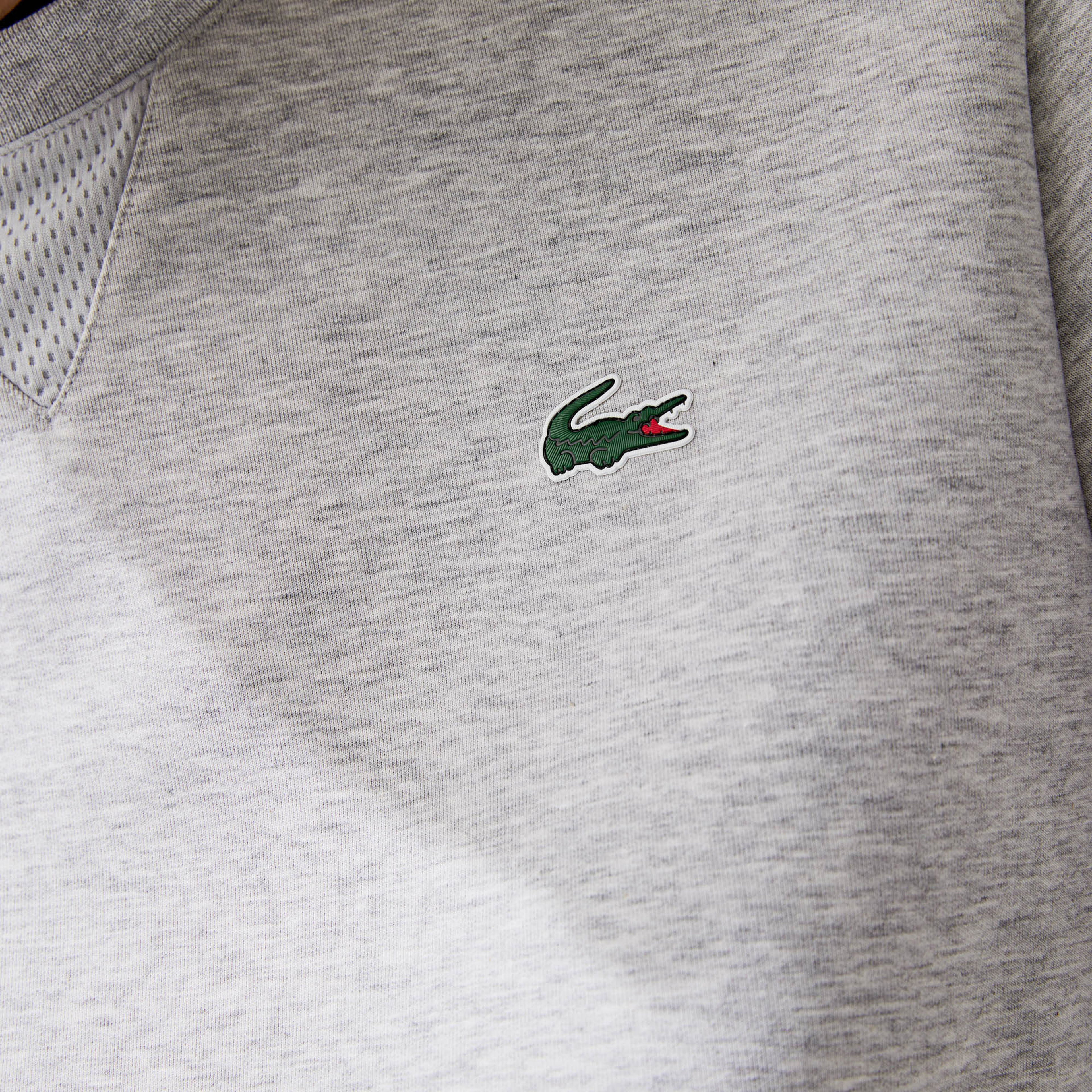 Lacoste Crew Neck Kanguru Cepli Erkek Siyah Sweatshirt