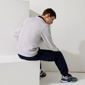 Lacoste Crew Neck Kanguru Cepli Erkek Siyah Sweatshirt