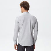 Lacoste Erkek Slim Fit Gri Gömlek