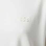 Lacoste Kadın Relaxed Fit Bisiklet Yaka Beyaz T-Shirt