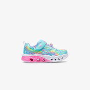 Skechers Flutter Heart Lights Çocuk Işıklı Mavi Sneaker