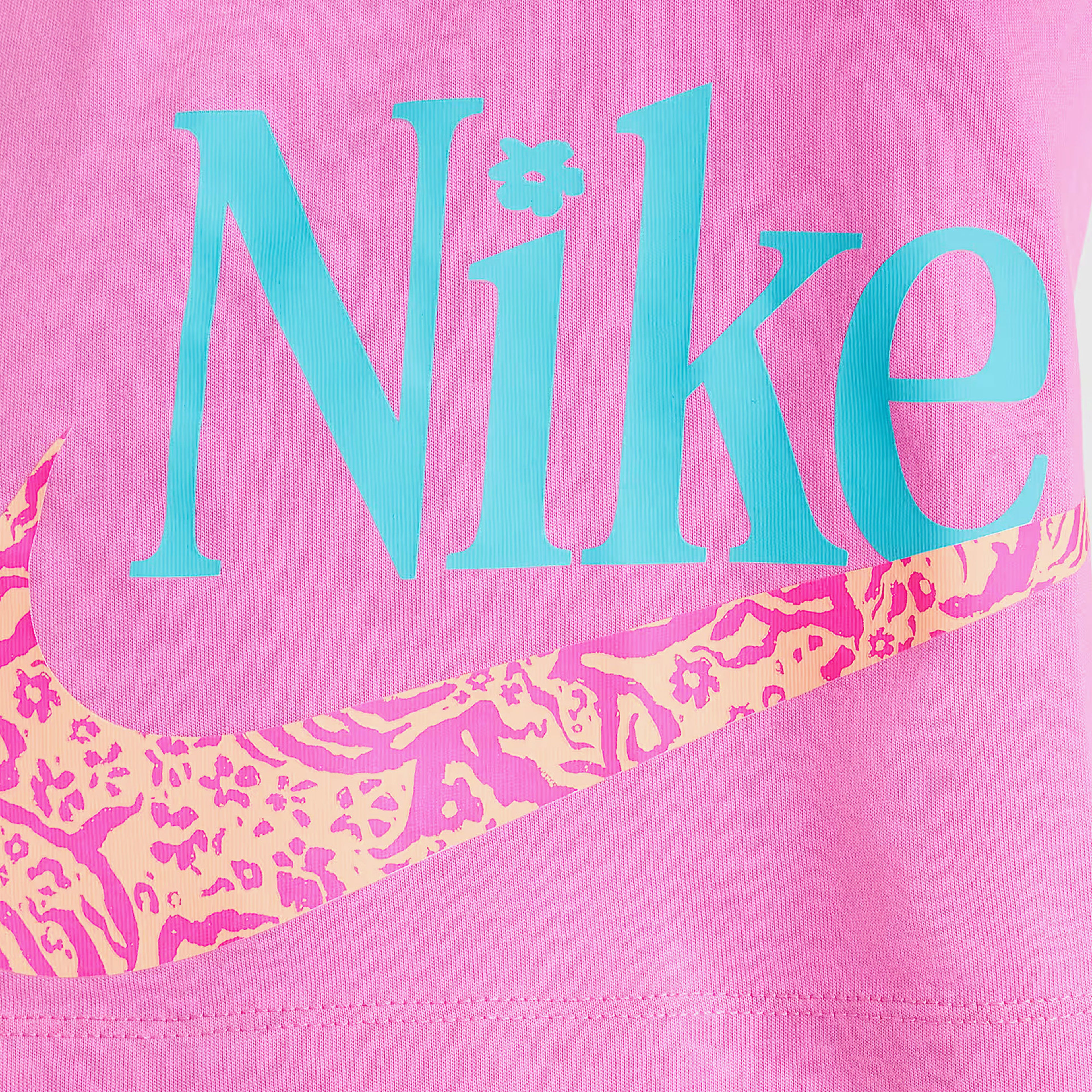 Nike Wild Flower Çocuk Turuncu Şort Takım