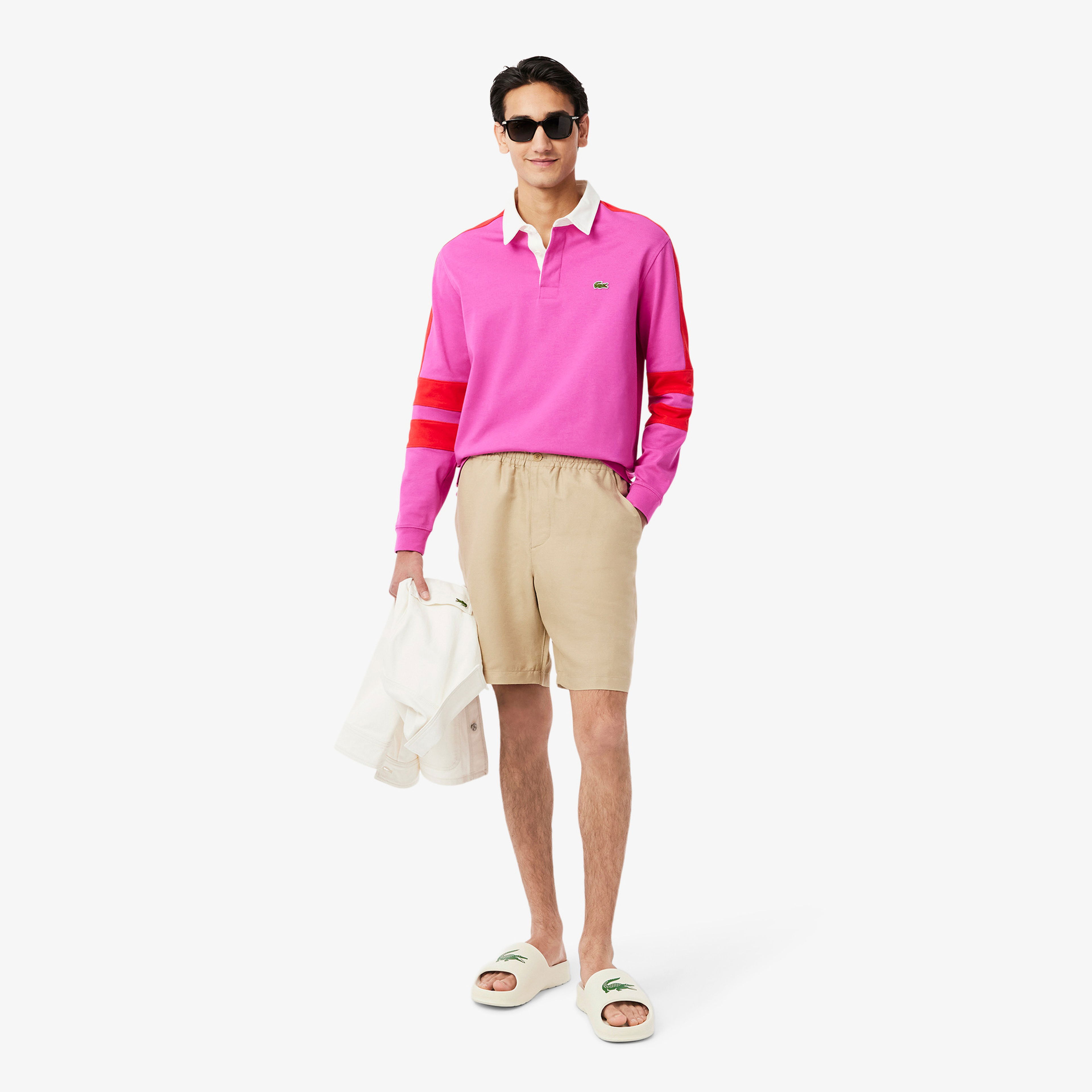 Lacoste Serve Slide 2.0 Erkek Beyaz Terlik