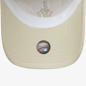New Era 9Forty New York Yankes Mlb Linen Kadın Krem Şapka