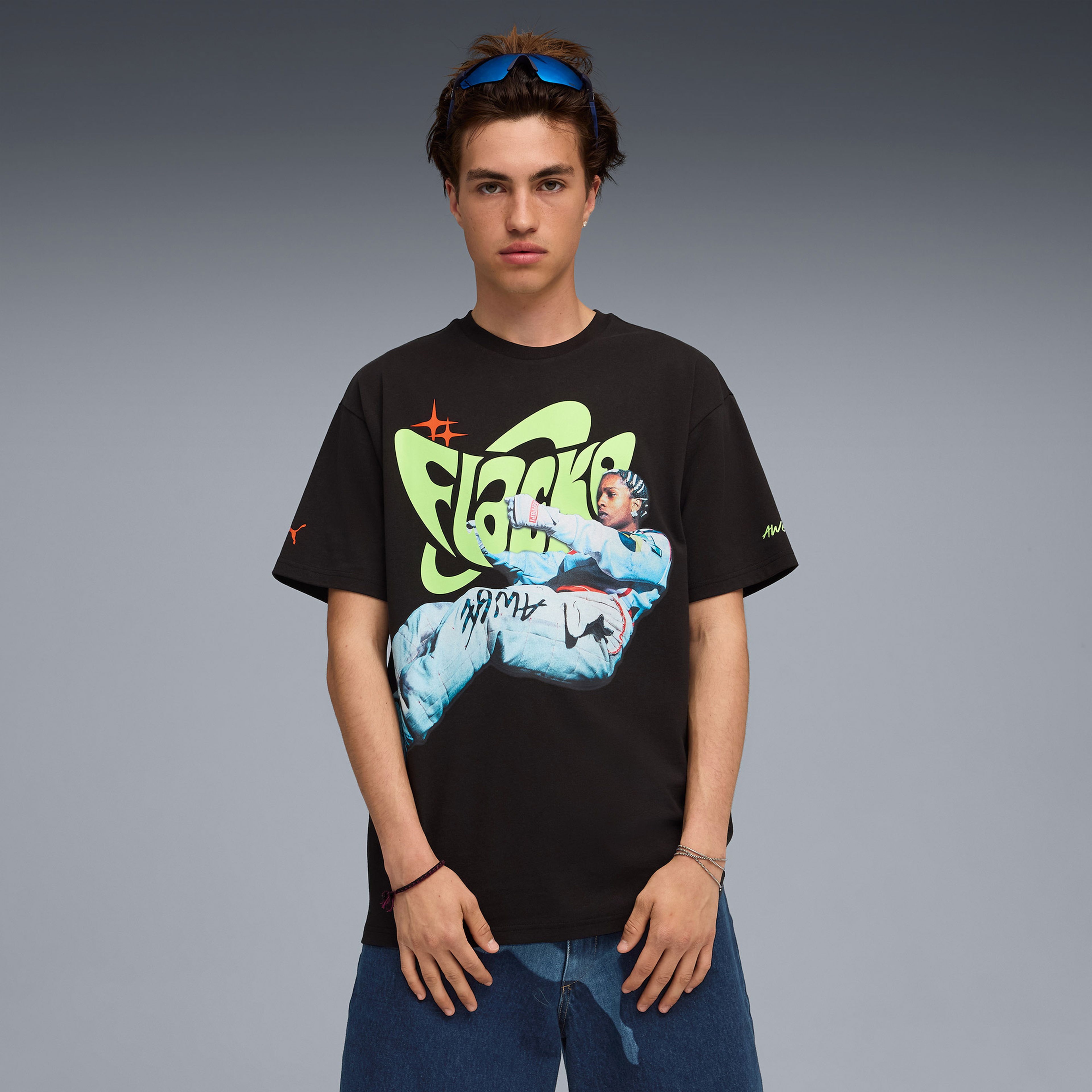 Puma Asap Rocky Flacko Drive Erkek Siyah T-Shirt