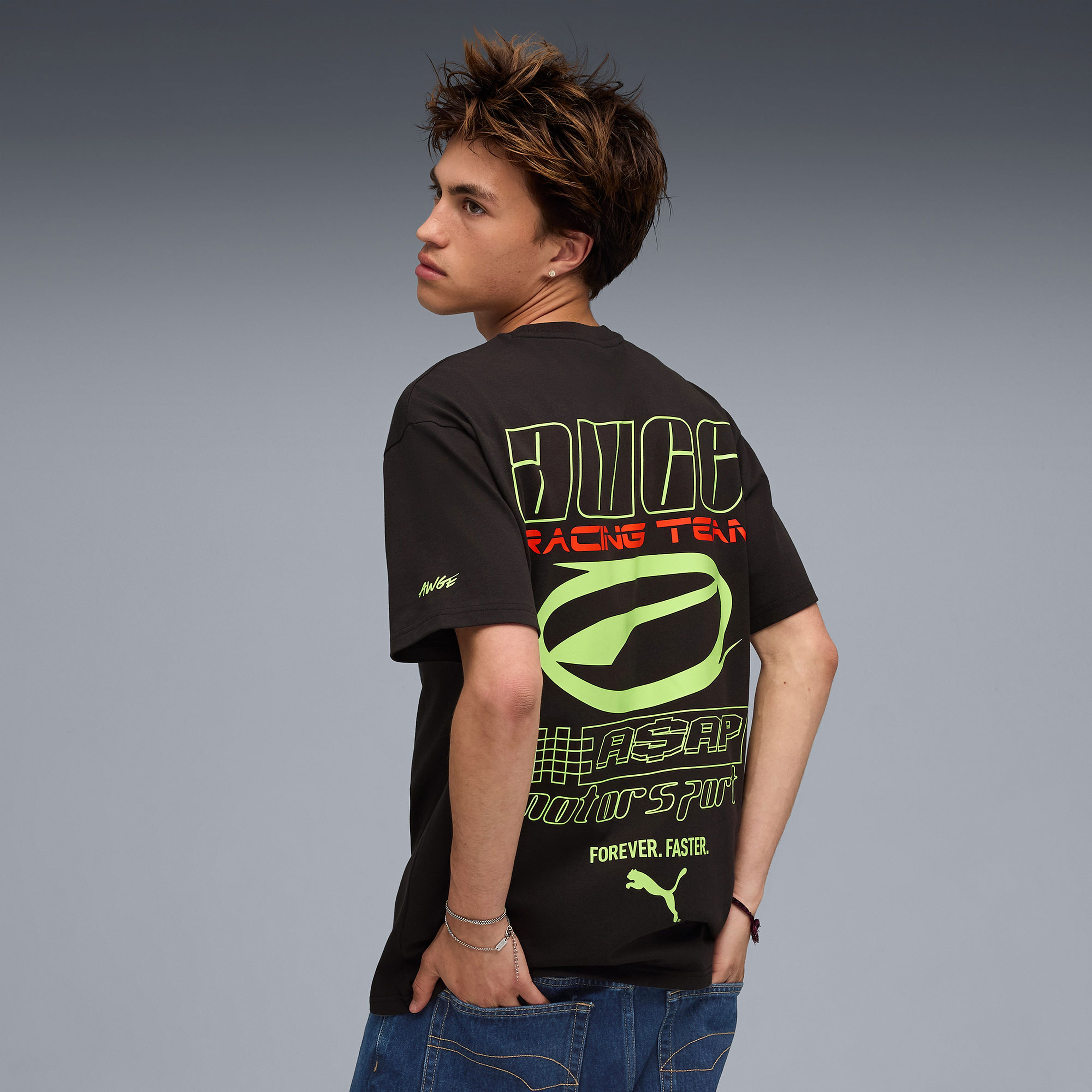 Puma Asap Rocky Flacko Drive Erkek Siyah T-Shirt