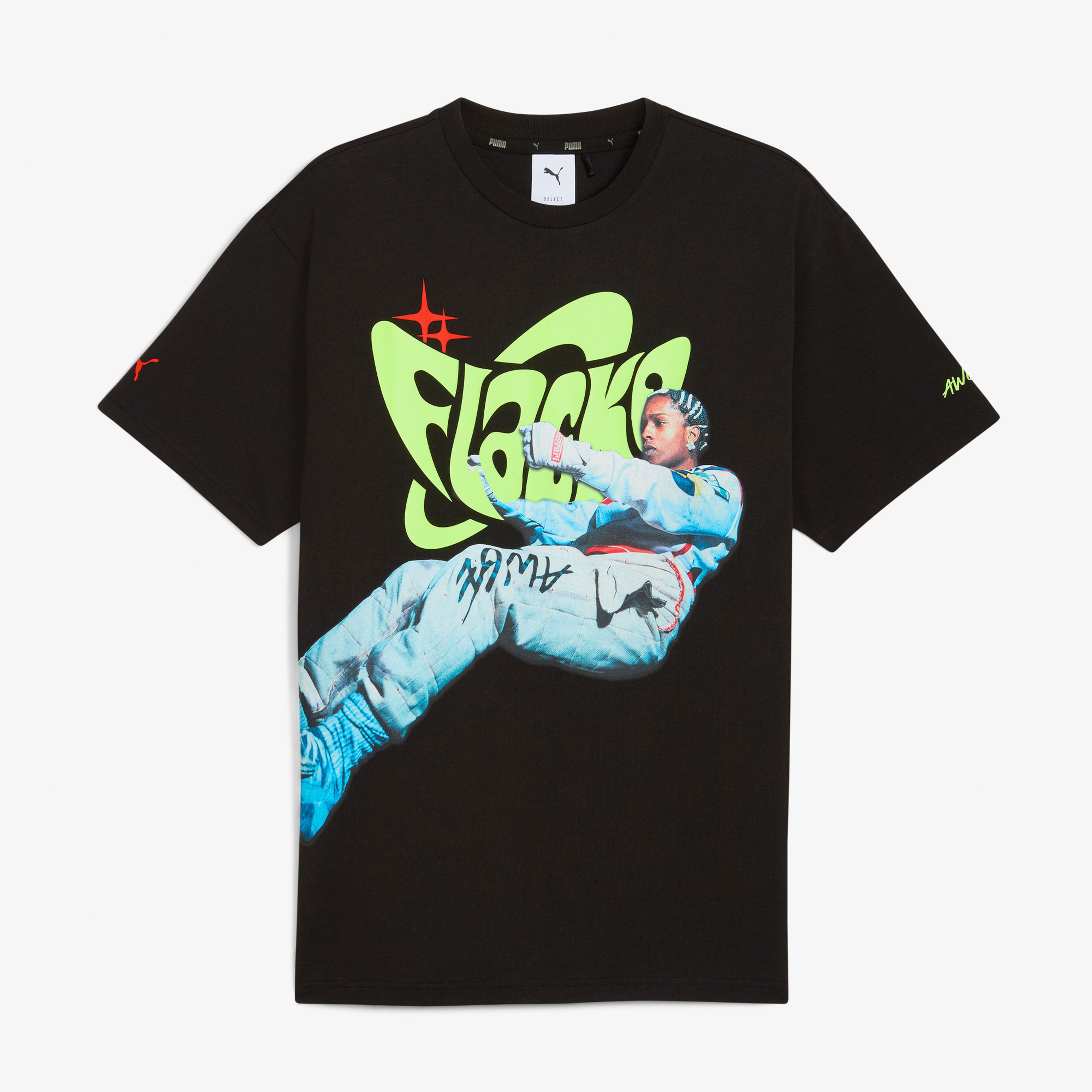 Puma Asap Rocky Flacko Drive Erkek Siyah T-Shirt