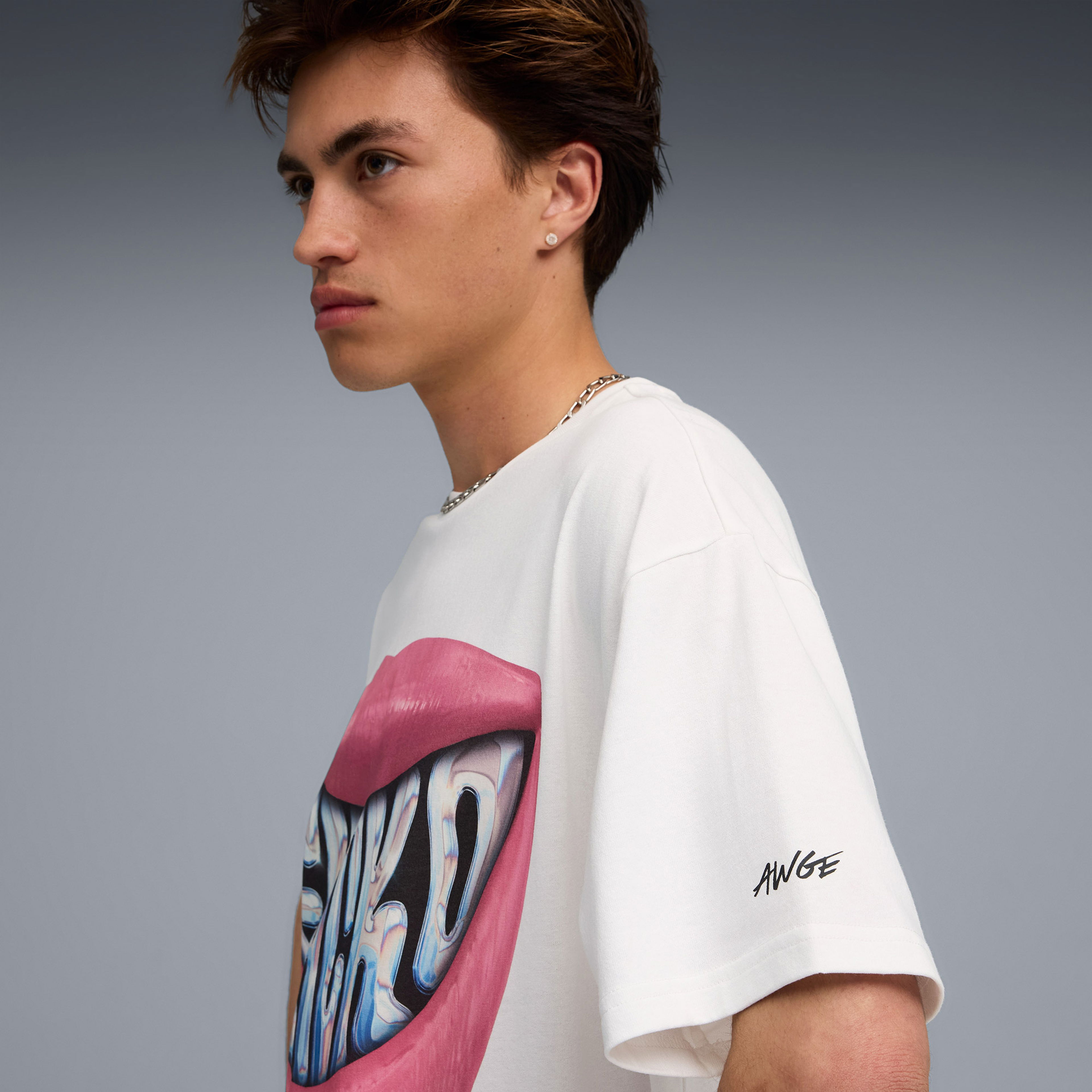 Puma Asap Rocky Flacko Smile Erkek Beyaz T-Shirt