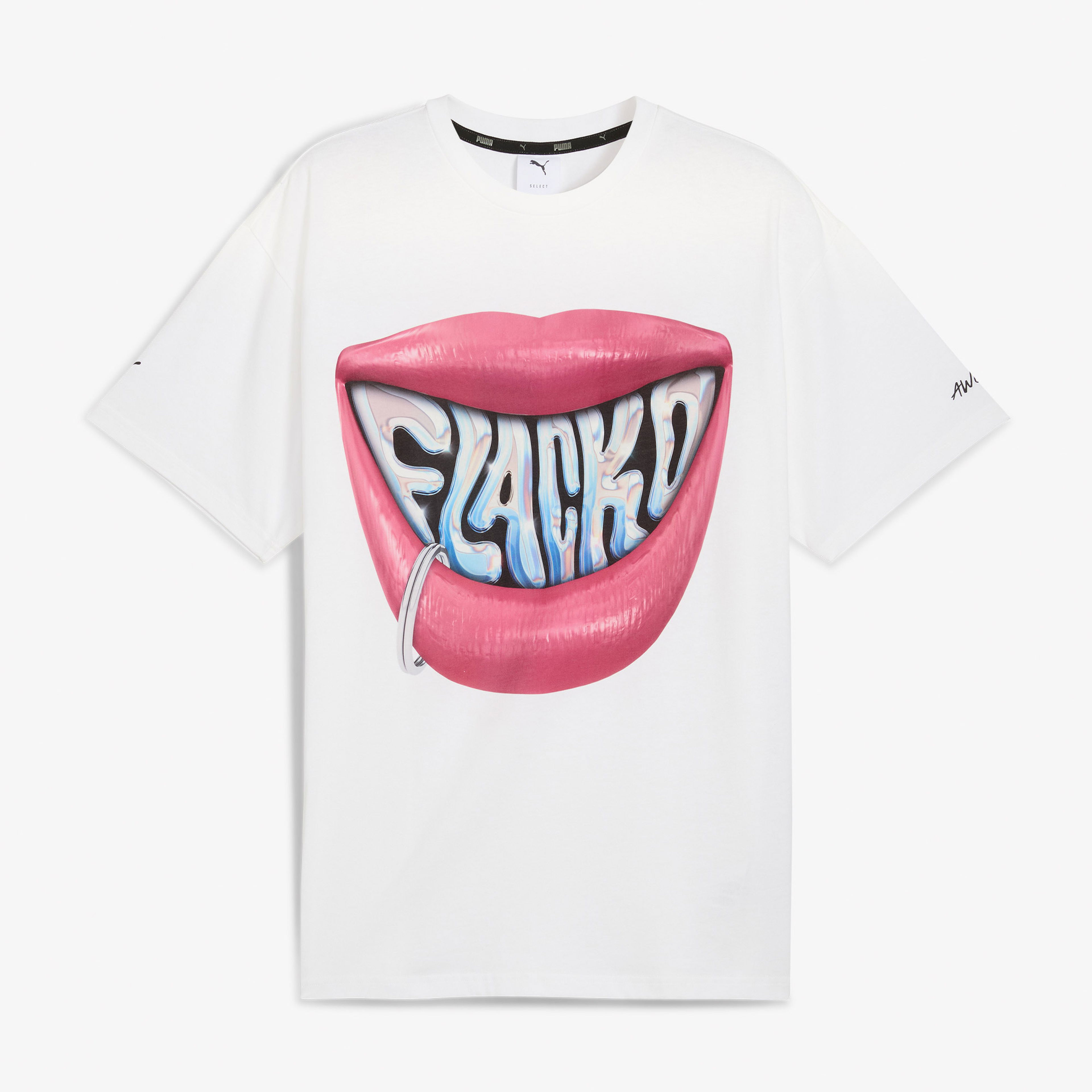 Puma Asap Rocky Flacko Smile Erkek Beyaz T-Shirt