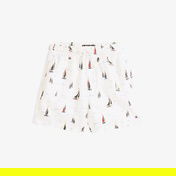 Tommy Hilfiger Print Linen Çocuk Beyaz Mayo