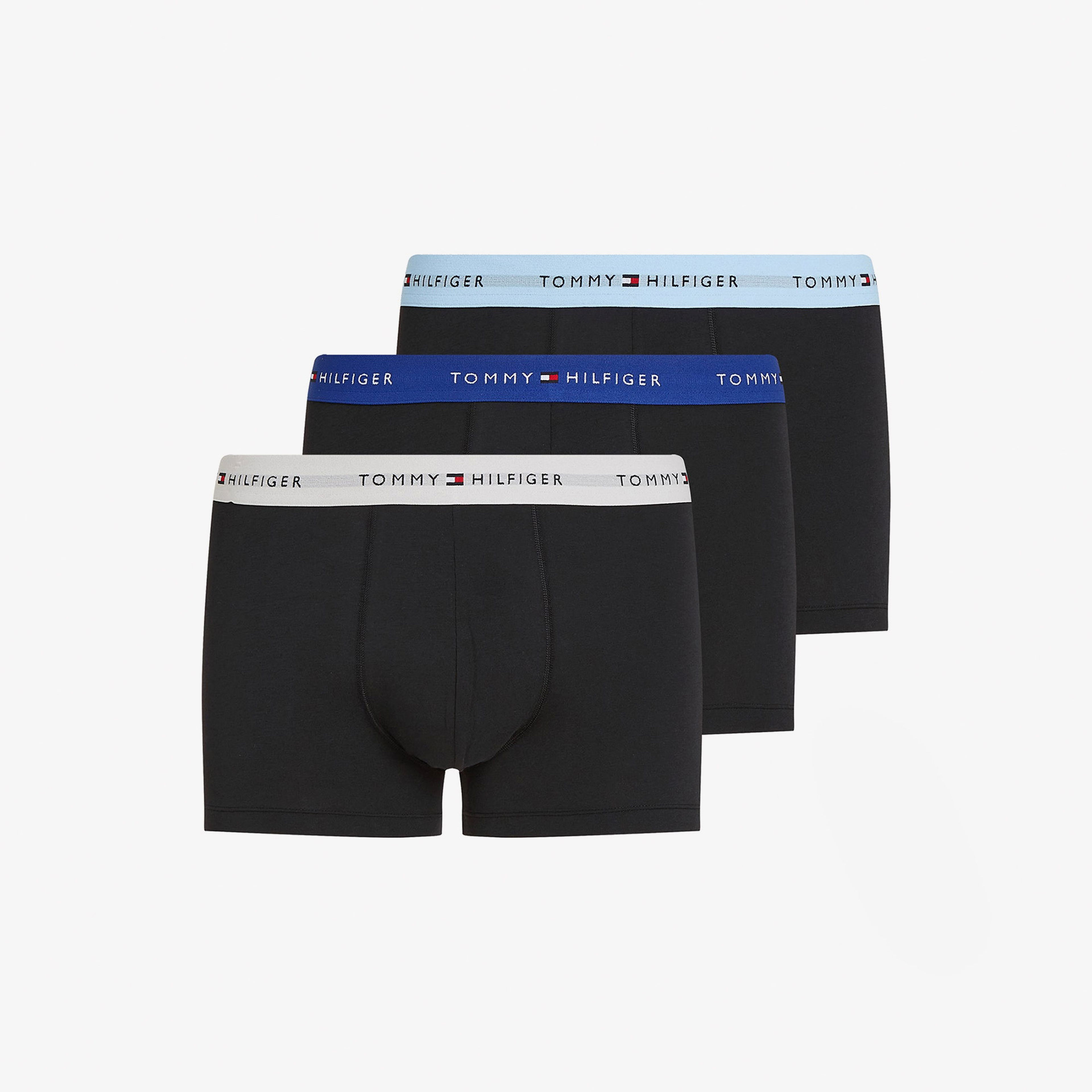 Calvin Klein Low Rise Erkek Yeşil/Gri/Siyah 3'lü Boxer