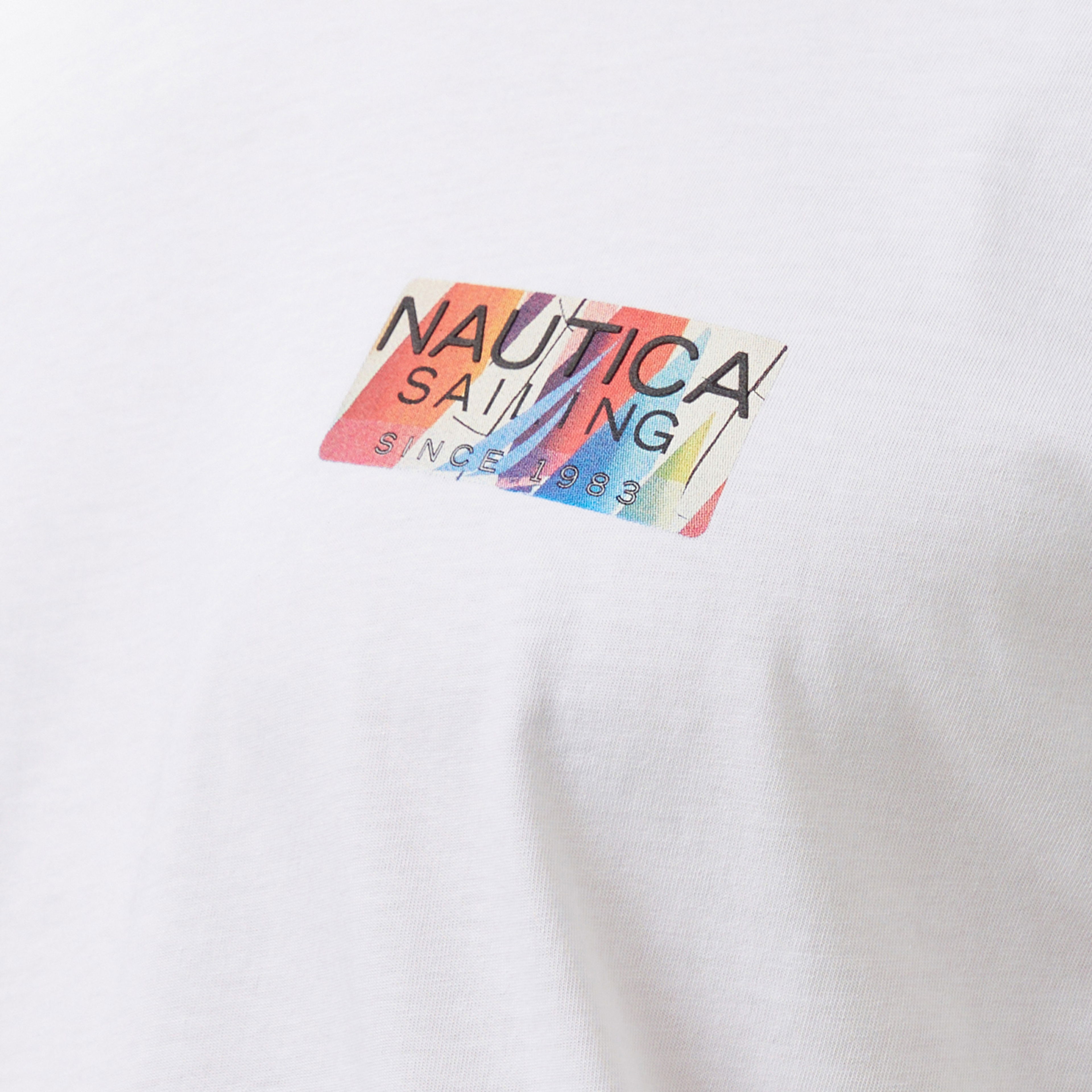 Nautica Regular Fit Erkek Beyaz T-Shirt