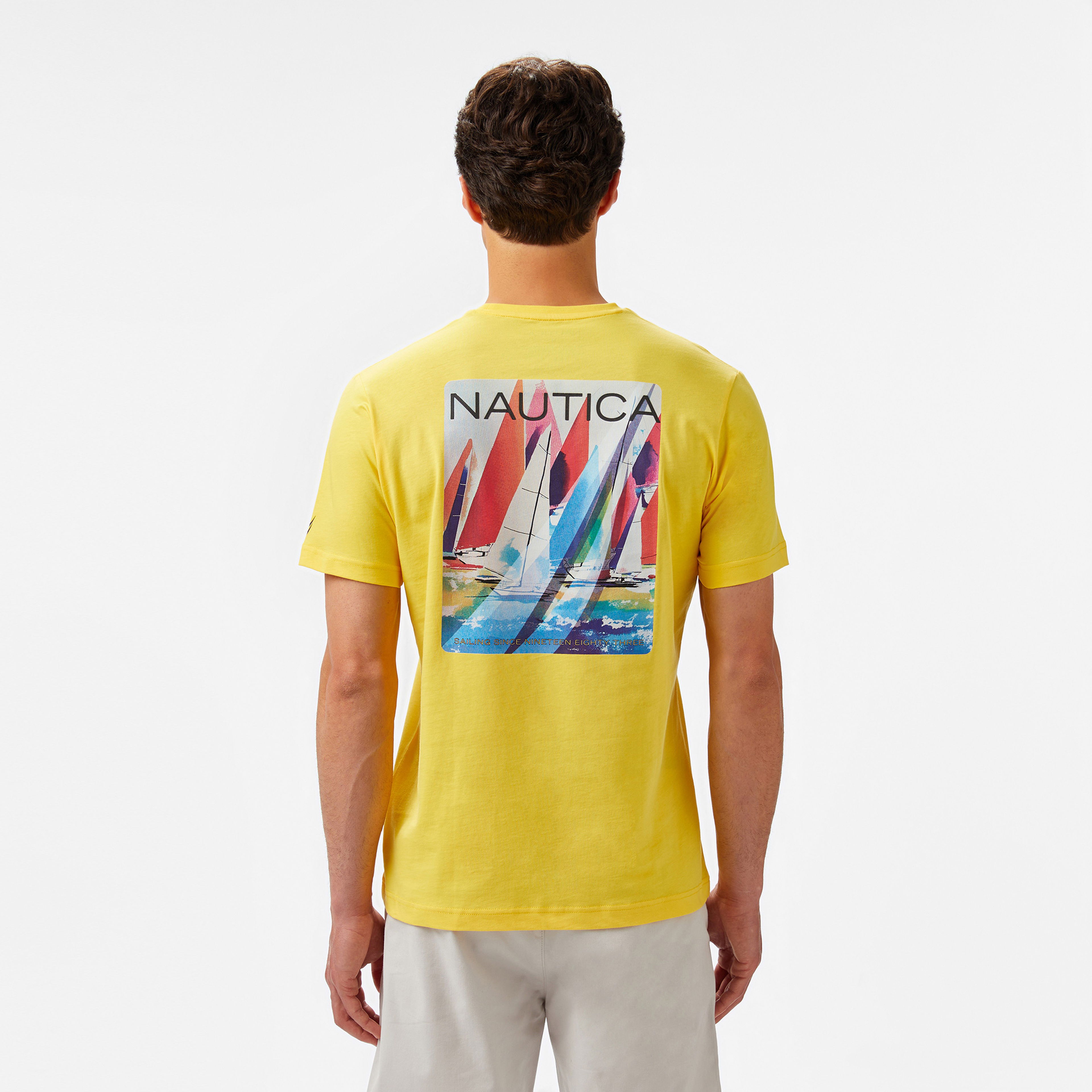 Nautica Regular Fit Erkek Sarı T-Shirt