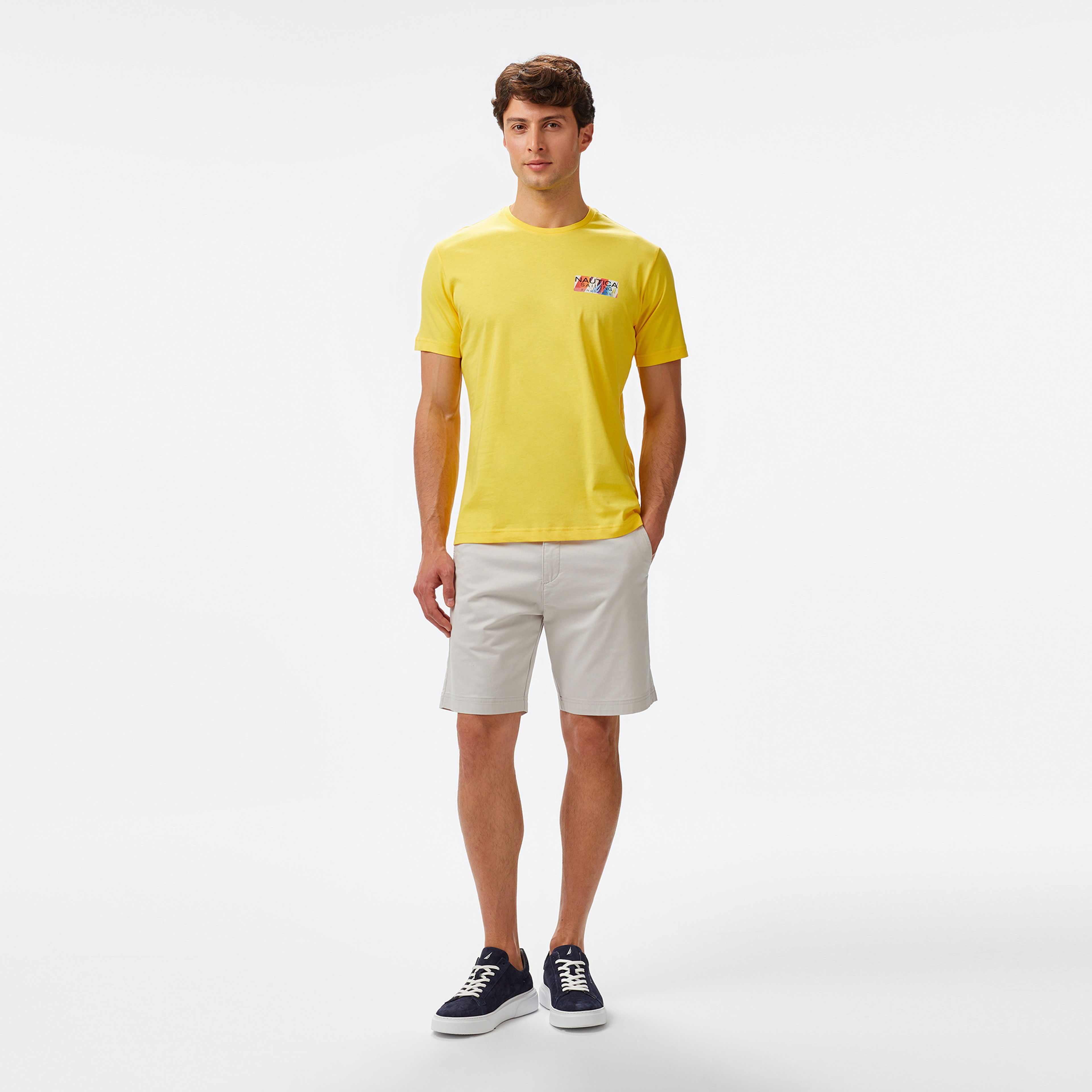 Nautica Regular Fit Erkek Sarı T-Shirt