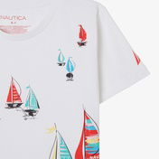 Nautica Regular Fit Çocuk Beyaz T-Shirt
