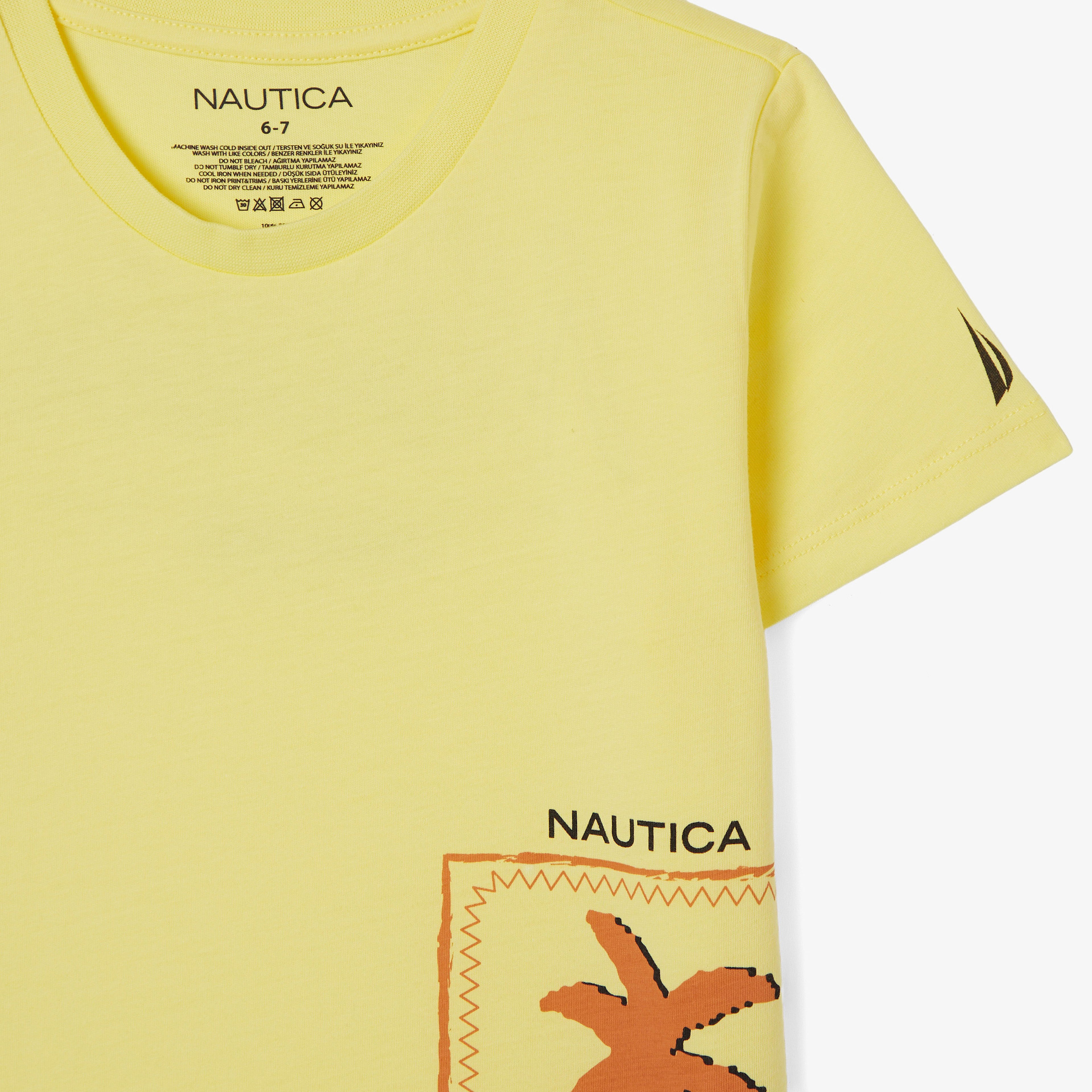 Nautica Regular Fit Çocuk Sarı T-Shirt