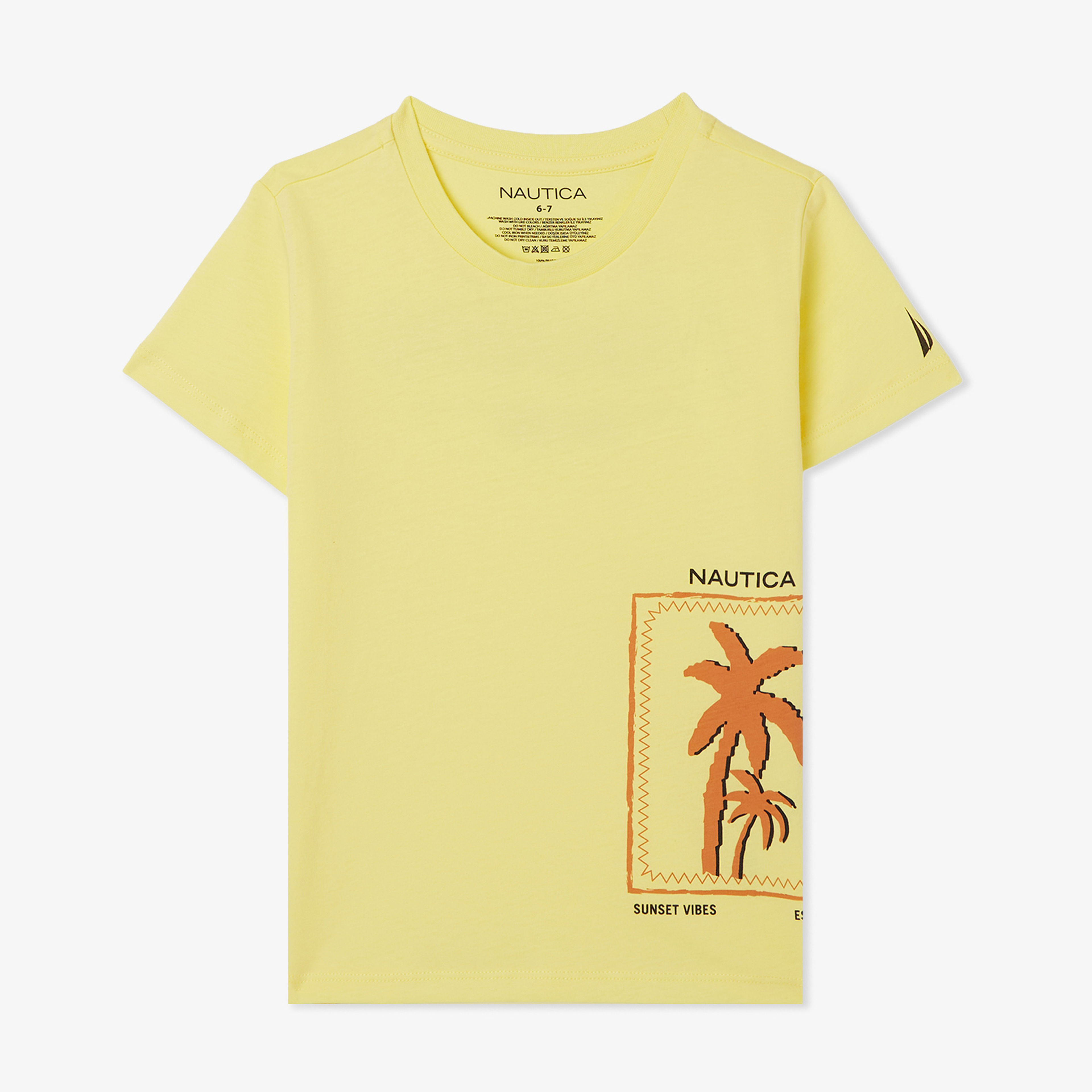 Nautica Regular Fit Çocuk Sarı T-Shirt